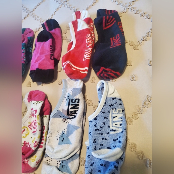 Van glitter marshmallow shoes with 9 pair no show scans socks - Picture 12 of 12